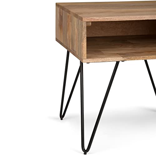 Hunter 22" Wide Solid Wood Square End Table in Natural (End Table / 22 inch / Refined Natural)