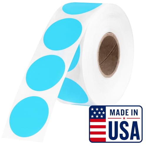 Light Blue Thermal Labels (Light Blue)