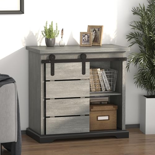 Sideboard Coffee Bar Cabinet (White)