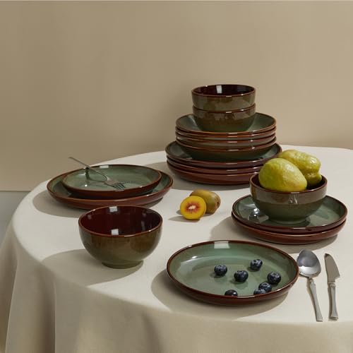 Ceramic Dinnerware Sets for 12 (Sage Green / Set (36pcs))