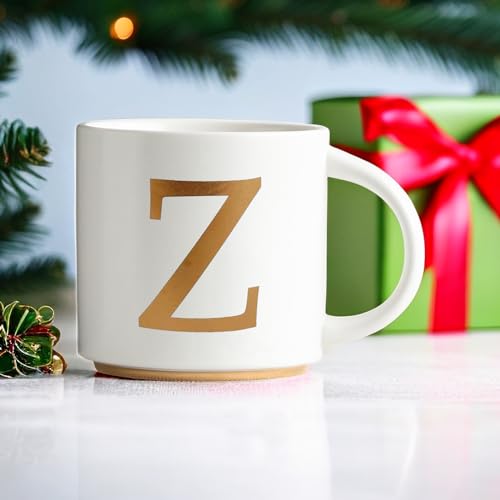 Monogram Ceramic Mugs (gold-Z)