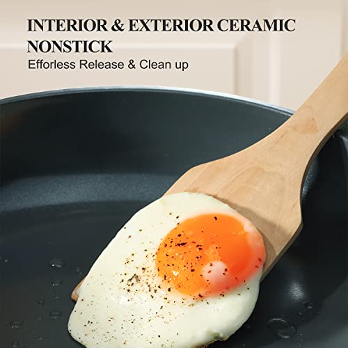 Nonstick Ceramic Frying Pan (12 Inch / Gray)