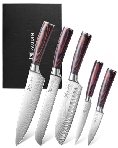 Knife Set 5PCS Kitchen Knife Set without Block