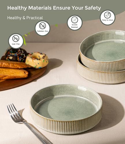 7.5 Inch Pasta Bowls Set of 4 (Set of 4 / Sage Desert)