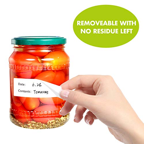 500 Freezer Refrigerator Food Labels Reminder Water Oil Resistant in Roll with Perforation Line (500 Count)