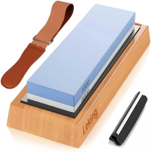 Knife Sharpener & Sharpening Stone Set