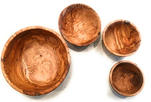 7" Artisan Olive Wood Serving Bowl (Medium 7 inch)