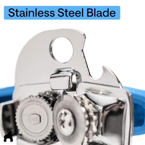 Upgraded Model Stainless Steel Manual Can Opener (Aqua)