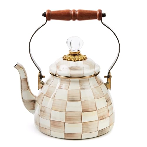 Tea Kettle 2 Quarts (Mocha Check / 2 Quarts)
