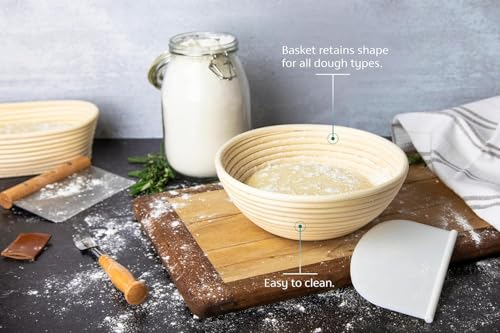 Banneton Bread Proofing Set (Round Shape)