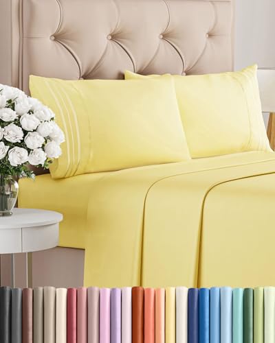 Full Size 4 Piece Sheet Set (29 - Yellow / Full)