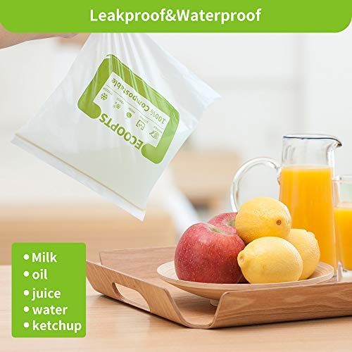 100% Compostable Large Gallon Zip Bag
