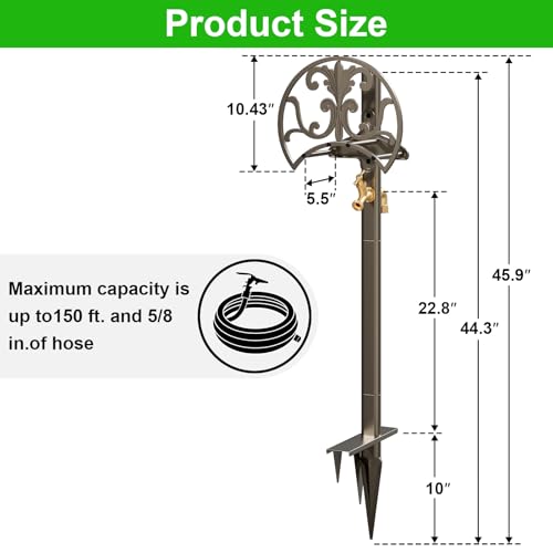 Hose Stand with Brass Faucet