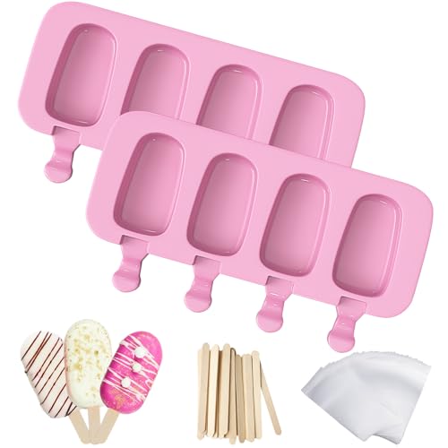 2 Pack Popsicles Molds (Pink)