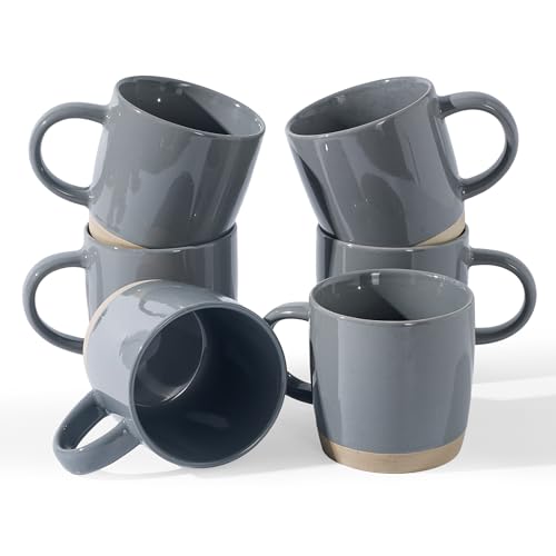 Milkyway Coffee Mugs of 6 (Milkyway-Dark Gray / 6 Count (Pack of 1))
