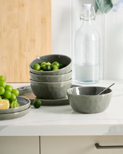 Mars Stoneware Dinnerware Set for 4 (Sage Green / Set(12pcs))