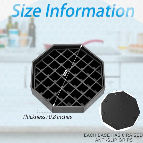 8 Pcs Octagon Coffee Drip Trays (8 Count)