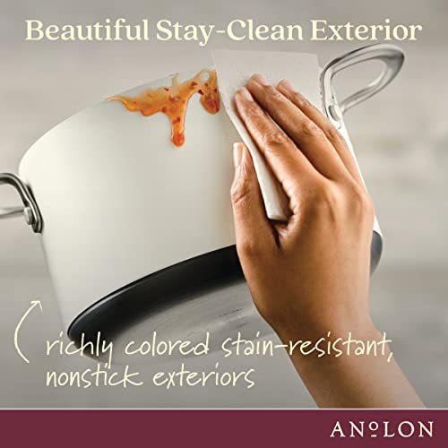Achieve Hard Anodized Nonstick Saucepot with Lid (Saucepot (4 Quart) / Cream)