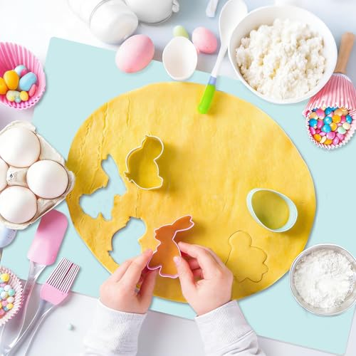 Extra Large Silicone Craft Mat for Kids (Mint Green / 23.6"L x 15.7"W)