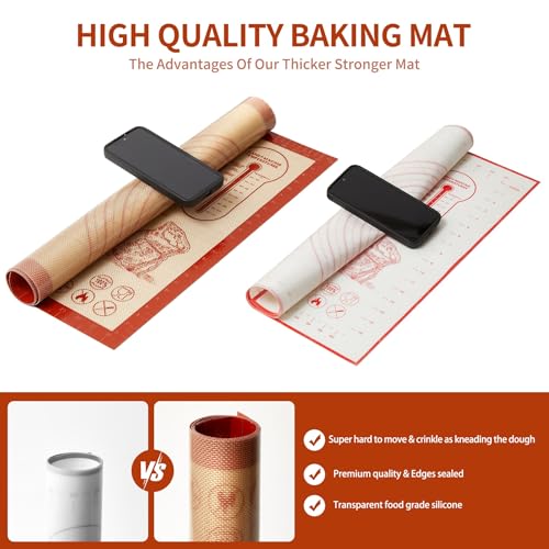 Silicone Baking Pastry Dough Mat (28"L x 20"W)