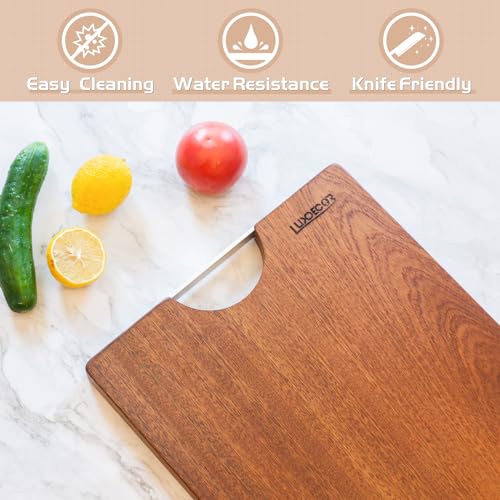 Solid Sapele Wood Cutting Board One (M--15.7*11.8*1.18IN (40*30*3cm))