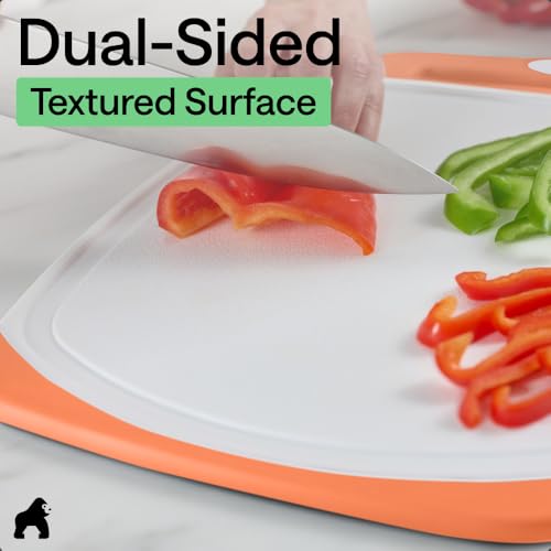 BPA Free Reversible Cutting Board (Lime/Orange/Lemon / Large (Pack of 3))