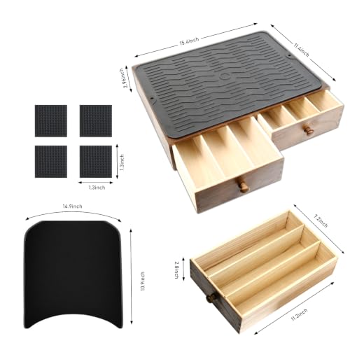 Coffee Pod Holder Storage Wooden Organizer for Countertop