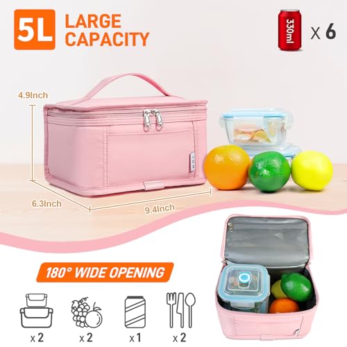 NOL Small Lunch Bag Mini Lunch Box Insulated Lunch Bag for Men