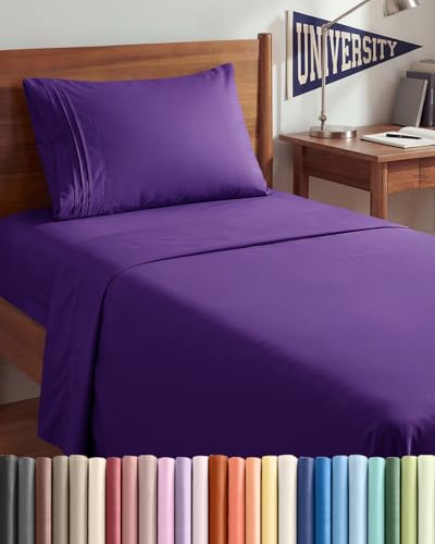 Twin XL 3 Piece Sheet Set (36 - Purple / Twin XL)