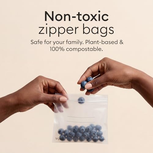 Compostable Gallon Zip Bags 30 Count