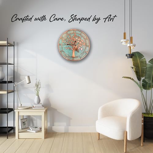 Handmade Copper Wall Clock Artisan Touch in Every Piece (Eternal Tree / 11)