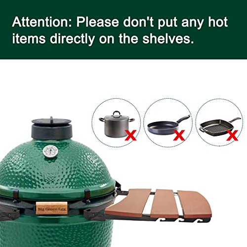 Side Shelves Big Green Egg Accessories (L3 Side Shelves)