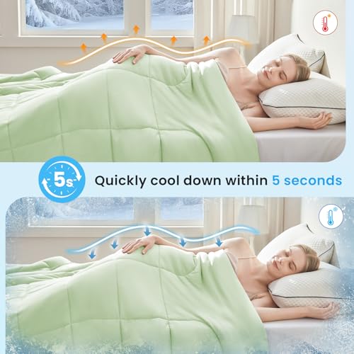 Cooling Comforter King Size (Cool Green / Cooling King（90*108）)