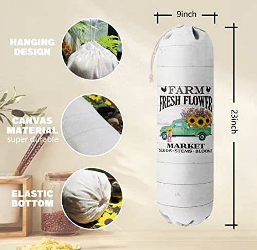 Grocery Bag Holder Organizer (Farmhouse 01)