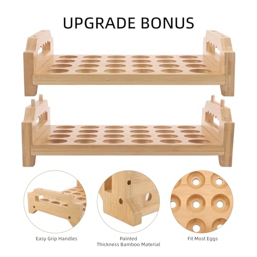 Egg Holder 2 Tier Egg Holder Countertop (2 Pack)