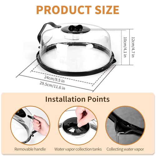 Microwave Splatter Cover (black)