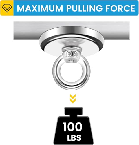 50 Pack Heavy Duty Magnetic Hooks (50 Count)