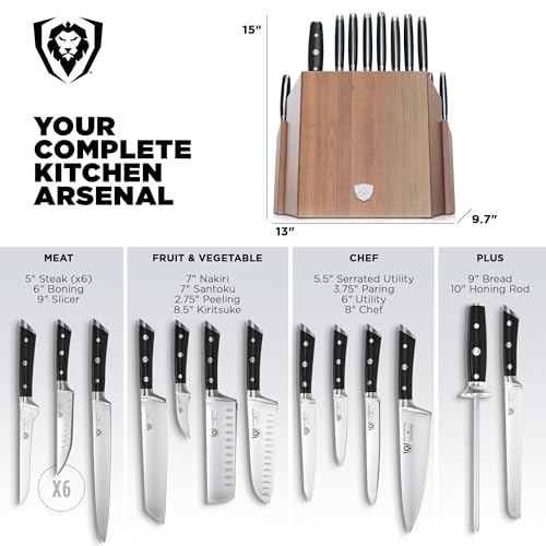 18 Pc Colossal Knife Block Set (18-Pc / Black)