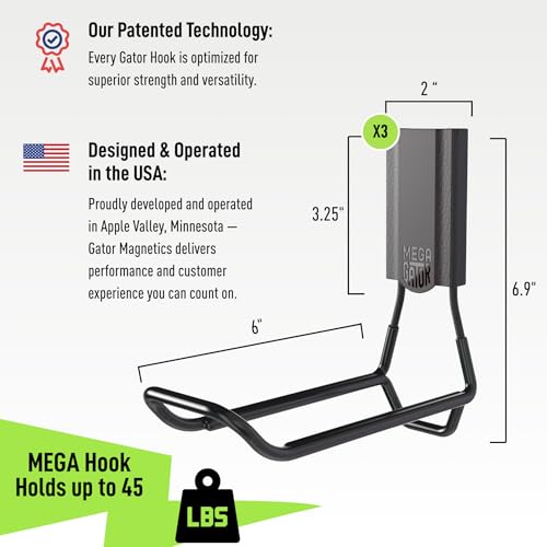 MEGA 6 in Closed Hooks (6 Inch / Closed)