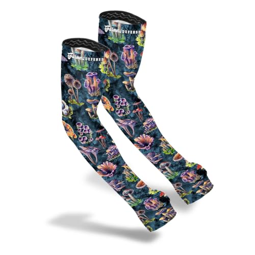 Gardening Arm Sleeves (Large/Extra Large / Mushroom Foragers - Gray)