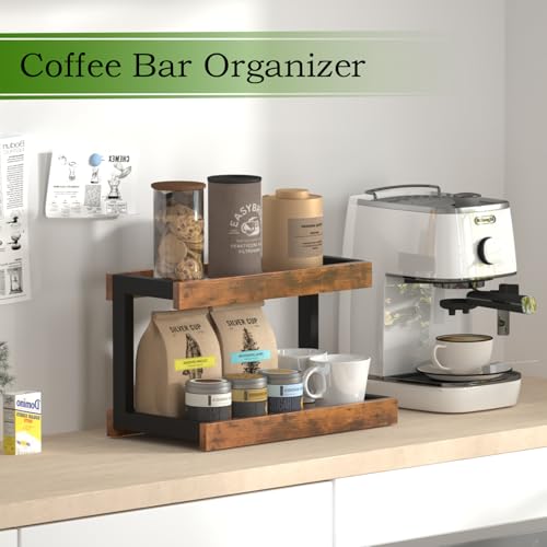 Counter Shelf Organizer (Rustic Brown / Medium)