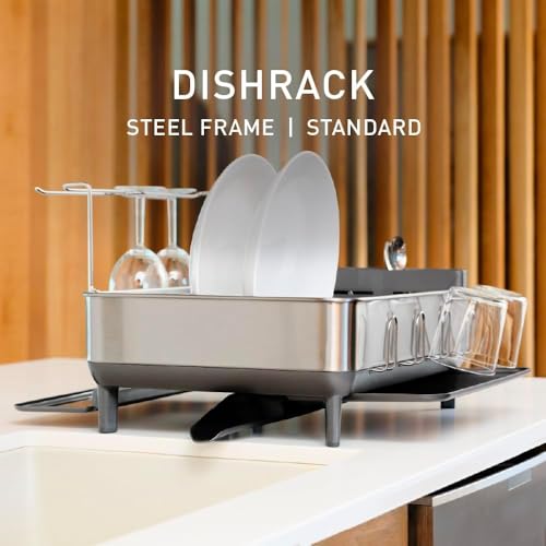 Steel Frame Dishrack (Gray / Full-Size (20'' X 22.3'' X 11.5''))