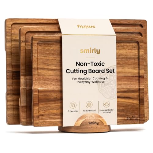 Cutting Boards for Kitchen (Brown / 4-Piece)