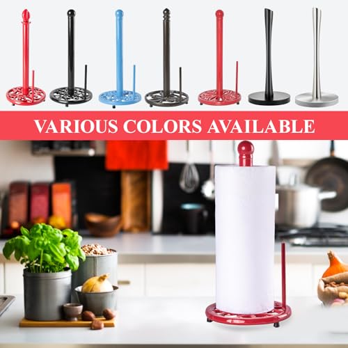 Cast Iron Paper Towel Holder (Red)