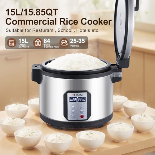 Commercial Rice Cooker (15.85 QT Capacity)