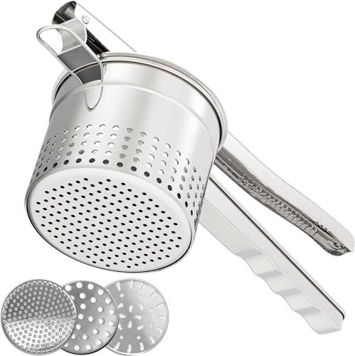 Large 15oz Potato Ricer with 3 Interchangeable Discs