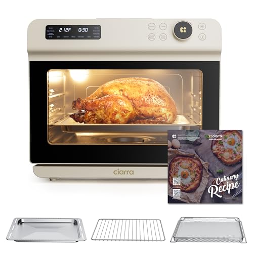 12-in-1 Countertop Steam Oven with Air Fryer, 25.4QT Nosh Oven Pro (Cream / 25.4QT)
