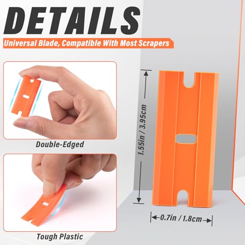 300 Pack Plastic Razor Blades (300 Pcs)