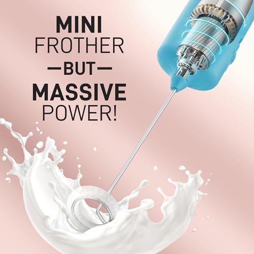 Mini & Mighty Milk Frother Wand (Blue Sky / Mini Frother)