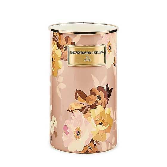 Enamel Utensil Holder (Mauve Wild Rose)